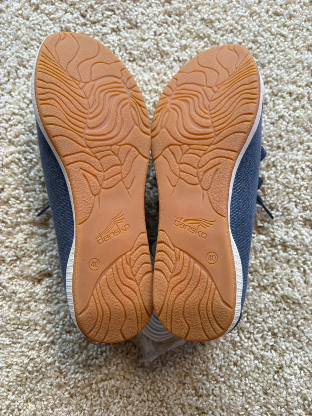Dansko Olisa Navy Canvas Lace Up Comfort Sneakers EU‎ 40 US 9.5-10